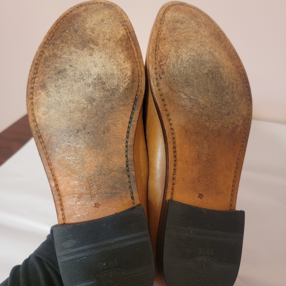 Genuine VTG Handsewn Leather Mens SAS Dress Shoes Size 10.5 - Picture 7 of 13